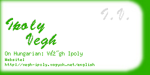 ipoly vegh business card